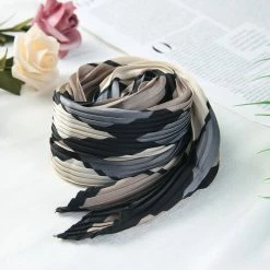 Allegra K Accessories Women's Retro Pleated Plaid Rhombus Head Neck Scarf Scarves Checkered Neckerchief