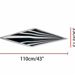 Allegra K Accessories Women Satin Rhombus Neck Scarf Stripe Print For Shirts Ponytail Neckerchief Bag Accessory For Summer Bandana