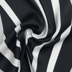 Allegra K Accessories Women Satin Rhombus Neck Scarf Stripe Print For Shirts Ponytail Neckerchief Bag Accessory For Summer Bandana