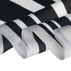 Allegra K Accessories Women Satin Rhombus Neck Scarf Stripe Print For Shirts Ponytail Neckerchief Bag Accessory For Summer Bandana