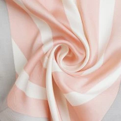 Allegra K Accessories Women Satin Rhombus Neck Scarf Stripe Print For Shirts Ponytail Neckerchief Bag Accessory For Summer Bandana