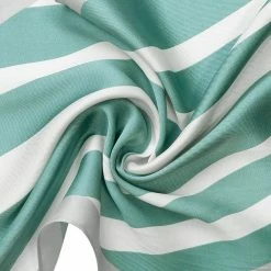 Allegra K Accessories Women Satin Rhombus Neck Scarf Stripe Print For Shirts Ponytail Neckerchief Bag Accessory For Summer Bandana