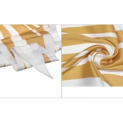 Allegra K Accessories Women Satin Rhombus Neck Scarf Stripe Print For Shirts Ponytail Neckerchief Bag Accessory For Summer Bandana