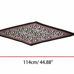 Allegra K Retro Animal Print Leopard Rhombus Rhombic Neck Scarf Neckerchief For Women