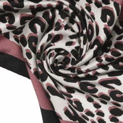 Allegra K Retro Animal Print Leopard Rhombus Rhombic Neck Scarf Neckerchief For Women