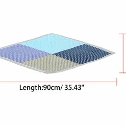 Allegra K Argyle Color Block Pleated Neck Scarf Neckerchief Bandana For Women Lady Accessories