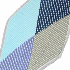 Allegra K Argyle Color Block Pleated Neck Scarf Neckerchief Bandana For Women Lady Accessories