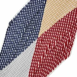 Allegra K Argyle Color Block Pleated Neck Scarf Neckerchief Bandana For Women Lady Accessories