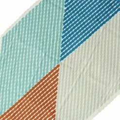 Allegra K Argyle Color Block Pleated Neck Scarf Neckerchief Bandana For Women Lady Accessories