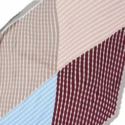 Allegra K Argyle Color Block Pleated Neck Scarf Neckerchief Bandana For Women Lady Accessories