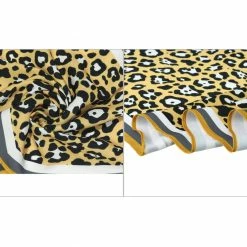 Allegra K Animal Print Leopard Rhombus Rhombic Scarf Neck Scarves Neckerchief For Women Accessories