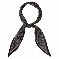 Allegra K Animal Print Leopard Rhombus Rhombic Scarf Neck Scarves Neckerchief For Women Accessories