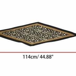 Allegra K Animal Print Leopard Rhombus Rhombic Scarf Neck Scarves Neckerchief For Women Accessories
