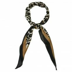 Allegra K Animal Print Leopard Rhombus Rhombic Scarf Neck Scarves Neckerchief For Women Accessories