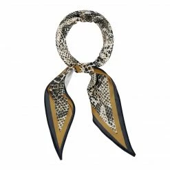 Allegra K Animal Print Leopard Rhombus Rhombic Scarf Neck Scarves Neckerchief For Women Accessories