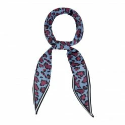 Allegra K Animal Print Leopard Rhombus Rhombic Scarf Neck Scarves Neckerchief For Women Accessories