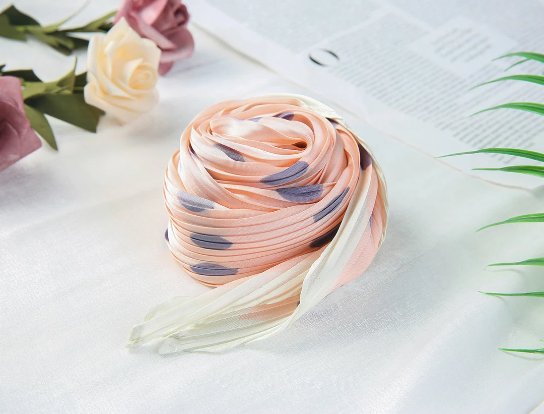 Allegra K 50s Pleated Neck Scarf For Women Rhombus Handkerchief Polka Dot Bandana Hair Wraps Headbands 5 Allegra K 50s Pleated Neck Scarf For Women Rhombus Handkerchief Polka Dot Bandana Hair Wraps Headbands