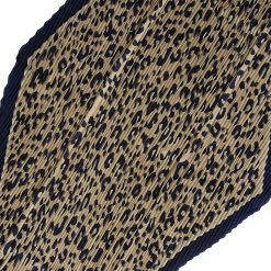 Allegra K Accessories Leopard Print Pleated Rhombus Scarf Neck Scarves Neckerchief For Women Lady