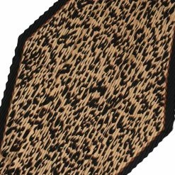 Allegra K Accessories Leopard Print Pleated Rhombus Scarf Neck Scarves Neckerchief For Women Lady