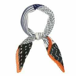 Allegra K Pleated Rhombus Scarf Neck Scarves Neckerchief Headbands For Women