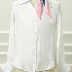 Allegra K Ladies Silky Rhombus Neckerchief Stripe Print Neck Scarf For Shirts Headband Handbag Wraps Bandana