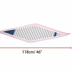 Allegra K Ladies Silky Rhombus Neckerchief Stripe Print Neck Scarf For Shirts Headband Handbag Wraps Bandana