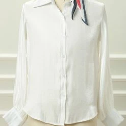 Allegra K Ladies Silky Rhombus Neckerchief Stripe Print Neck Scarf For Shirts Headband Handbag Wraps Bandana