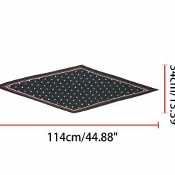 Allegra K Women Retro Polka Dot Rhombus Scarf Head Neck Scarves Neckerchief Bandana Accessories