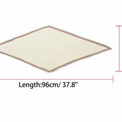 Allegra K Accessories Women Pleated Rhombus Rhombic Scarf Scarves Head Ribbon Bandana Solid Color