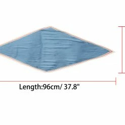 Allegra K Accessories Women Pleated Rhombus Rhombic Scarf Scarves Head Ribbon Bandana Solid Color