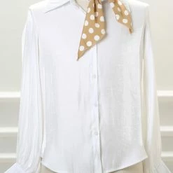 Allegra K Accessories Polka Dot Print Triangle Scarf Neck Scarves Neckerchief Head Wrap For Women