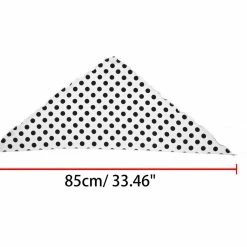 Allegra K Accessories Polka Dot Print Triangle Scarf Neck Scarves Neckerchief Head Wrap For Women