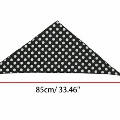 Allegra K Accessories Polka Dot Print Triangle Scarf Neck Scarves Neckerchief Head Wrap For Women