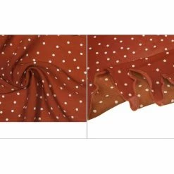 Allegra K Accessories Polka Dot Print Triangle Scarf Neck Scarves Neckerchief Head Wrap For Women