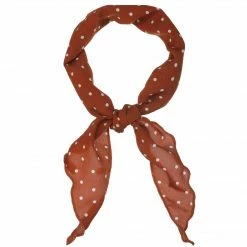 Allegra K Accessories Polka Dot Print Triangle Scarf Neck Scarves Neckerchief Head Wrap For Women