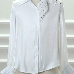 Allegra K Accessories Polka Dot Print Triangle Scarf Neck Scarves Neckerchief Head Wrap For Women