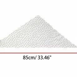 Allegra K Accessories Polka Dot Print Triangle Scarf Neck Scarves Neckerchief Head Wrap For Women