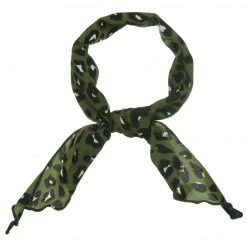 Allegra K Accessories Leopard Print Triangle Scarf Neck Scarves Hair Ribbon Neckerchief For Women