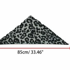 Allegra K Accessories Leopard Print Triangle Scarf Neck Scarves Hair Ribbon Neckerchief For Women