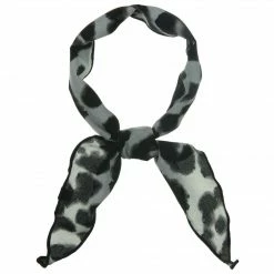 Allegra K Accessories Leopard Print Triangle Scarf Neck Scarves Hair Ribbon Neckerchief For Women