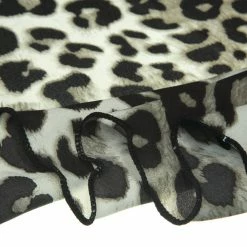 Allegra K Accessories Leopard Print Triangle Scarf Neck Scarves Hair Ribbon Neckerchief For Women