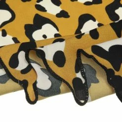 Allegra K Accessories Leopard Print Triangle Scarf Neck Scarves Hair Ribbon Neckerchief For Women