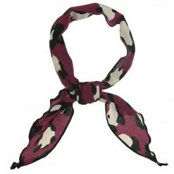 Allegra K Accessories Leopard Print Triangle Scarf Neck Scarves Hair Ribbon Neckerchief For Women