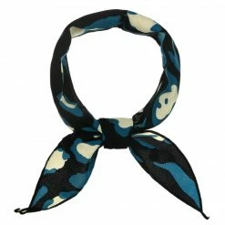 Allegra K Accessories Leopard Print Triangle Scarf Neck Scarves Hair Ribbon Neckerchief For Women