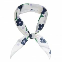 Allegra K Women Spring Floral Flower Print Triangle Scarf Neck Scarves Neckerchief For Ladies Accessories