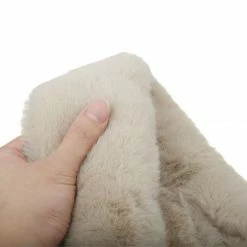 Allegra K Faux Fur Winter Collar Scarf Thick Plush Neck Scarves Wrap Warmer Shawl For Women Lady Accessories