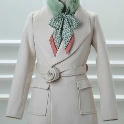 Allegra K Womens Love Heart Flower Ribbon Thicken Faux Fur Collar Scarf Neck Scarves Winter Warmer Accessories