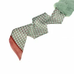 Allegra K Womens Love Heart Flower Ribbon Thicken Faux Fur Collar Scarf Neck Scarves Winter Warmer Accessories