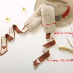 Allegra K Faux Fur Winter Collar Scarf Thick Plush Neck Scarves Wrap Warmer Shawl For Women Lady Accessories