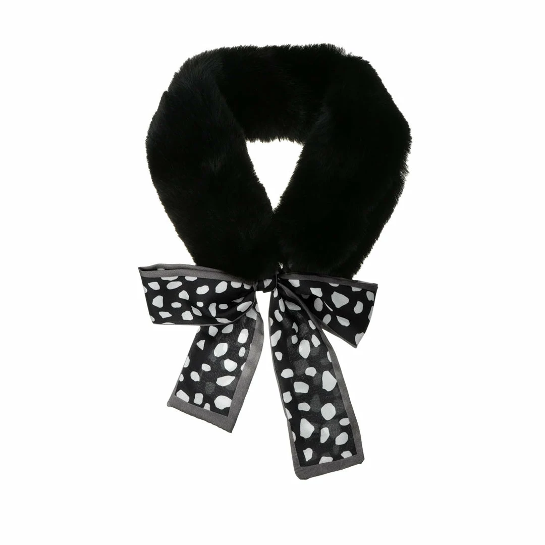 Allegra K Accessories Womens Cold Weather Leopard Ribbons Faux Fur Collar Scarf Plush Neck Scarves Winter Warmer 14 Allegra K Accessories Womens Cold Weather Leopard Ribbons Faux Fur Collar Scarf Plush Neck Scarves Winter Warmer